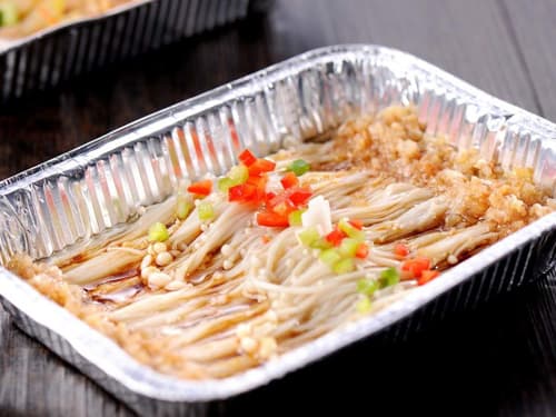范县锡纸烤金针菇